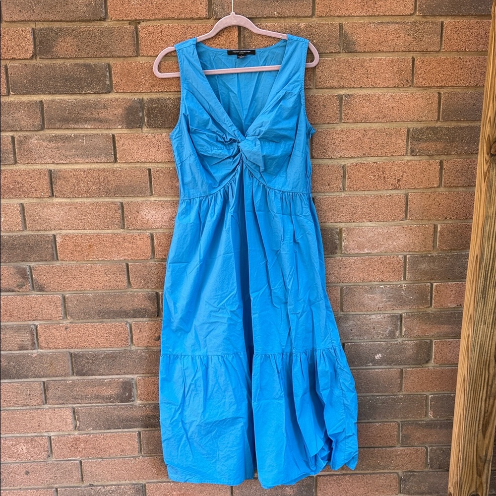 French Connection Vibrant Blue Maxi Dress Wome's Size Large - Picture 2 of 11